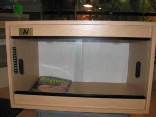 Vivarium Showing Thermometer